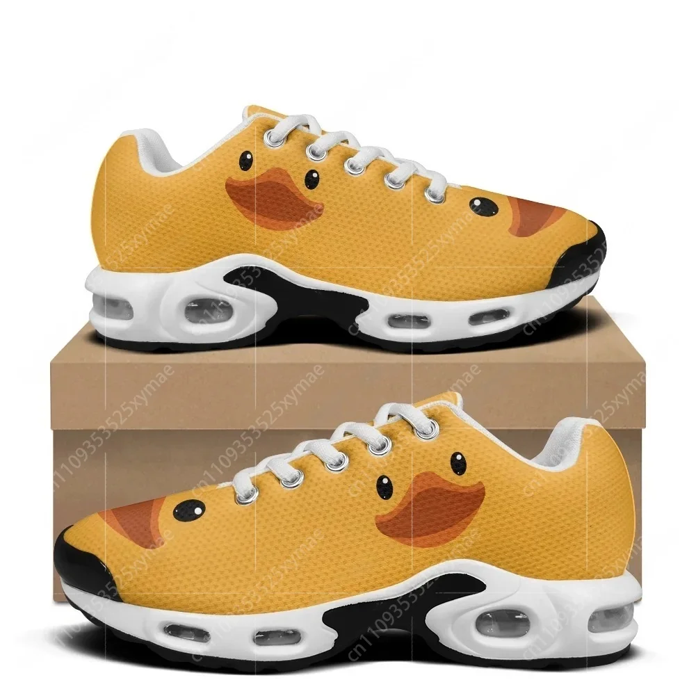 Women'S Yellow Fashion Sneakers - Cartoon Cute Yellow Duck Pattern Air