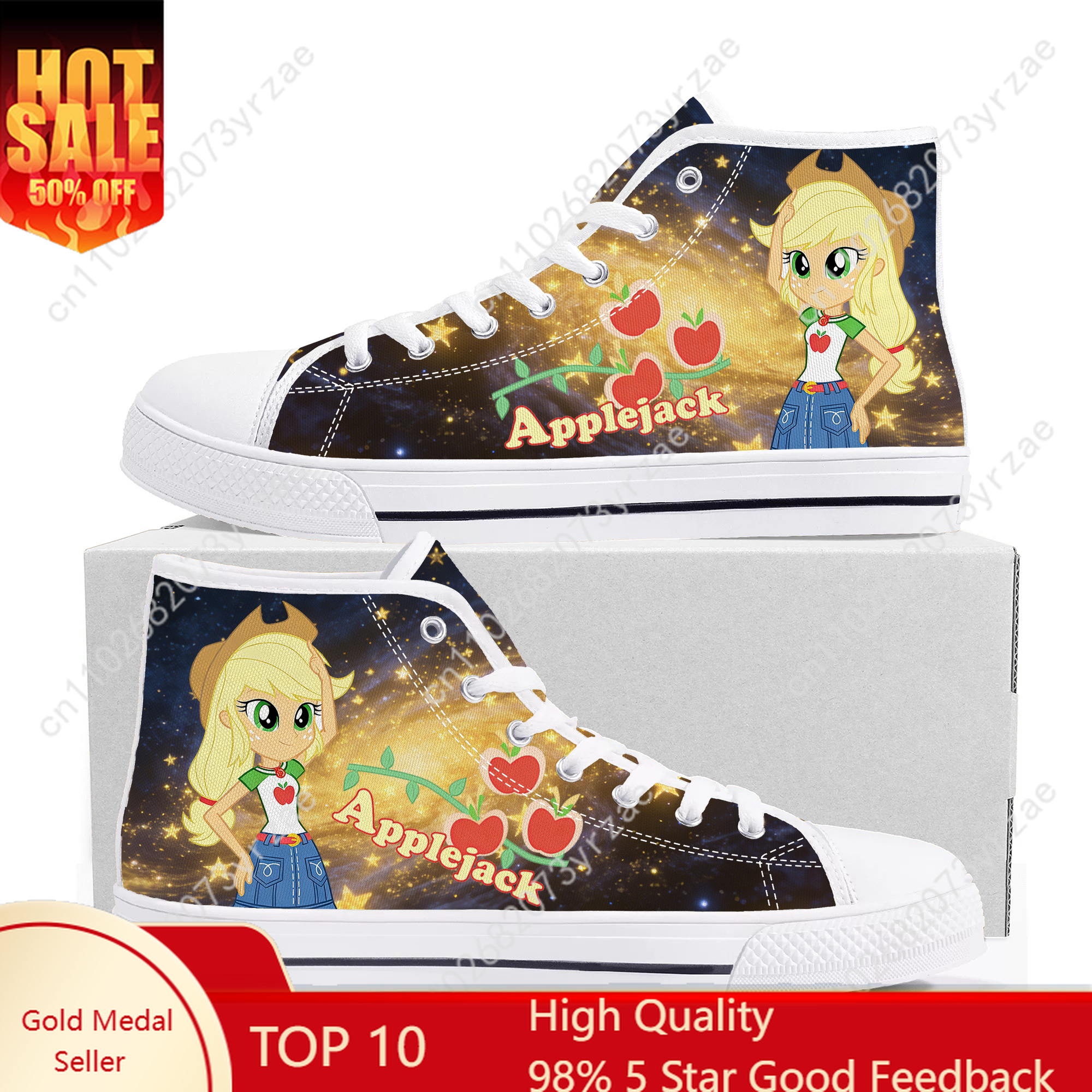 Women'S Yellow Fashion Sneakers - Applejack High Top Shoes Man Woman