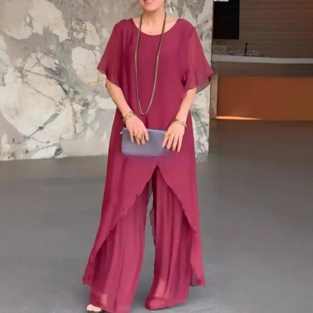 Wide Leg Palazzo Pants - Women Cotton Linen Pant Sets 2