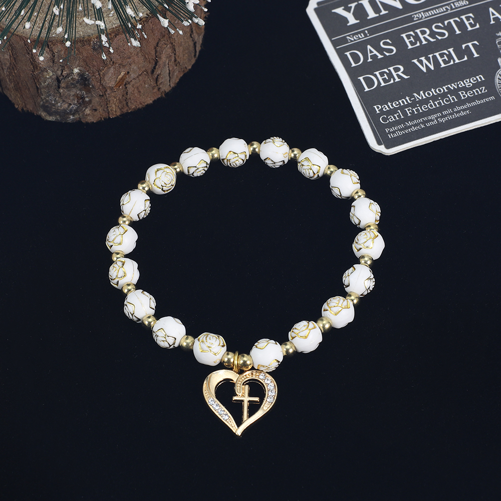 Exquisite Heart shaped cross R - Women'S Fashion Vogue 评论和价格