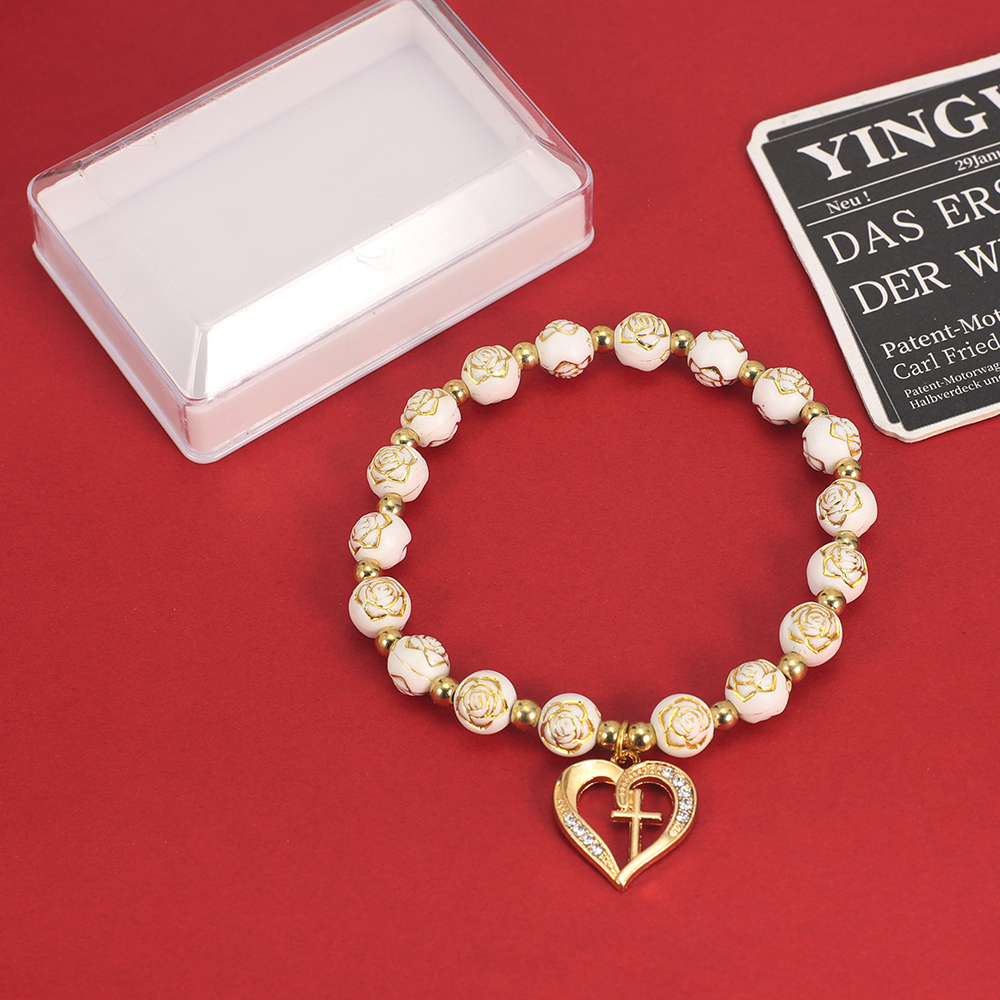 Exquisite Heart shaped cross R - Women'S Fashion Vogue 评论和价格
