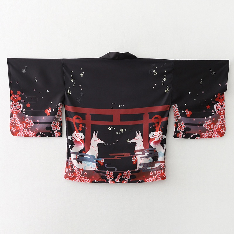 Fashion Fox Print Summer Beach - Women'S Fashion Kimono 评论和价格