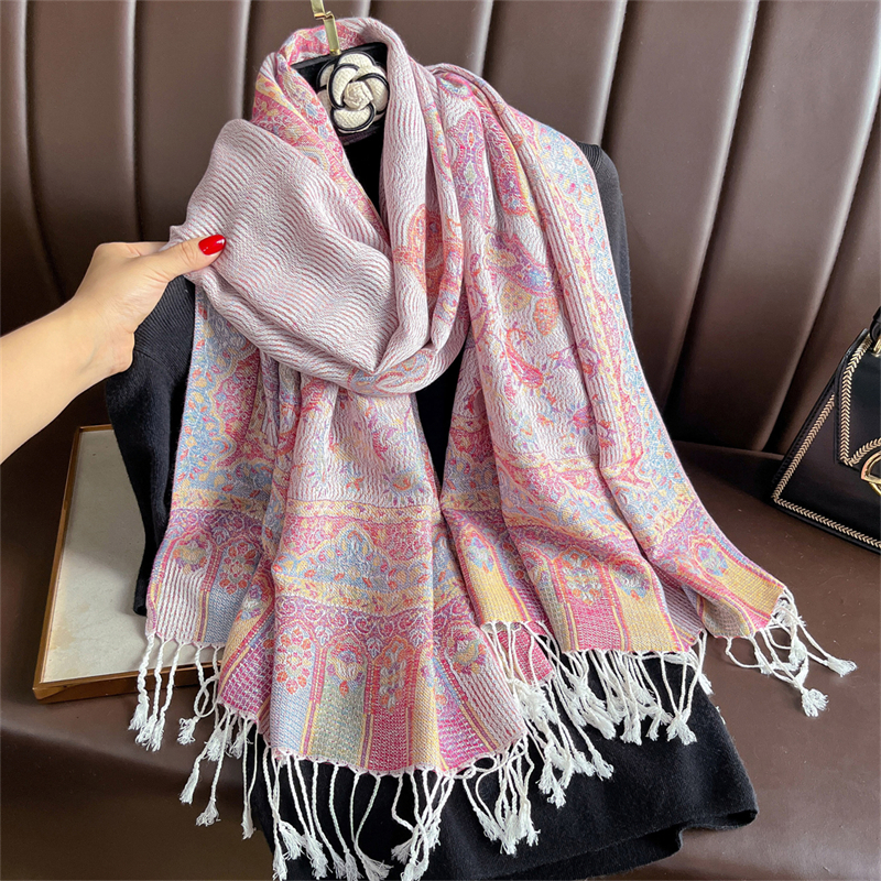 Luxury Embroidery Cashmere Win - Women'S Fashion Poncho 评论和价格