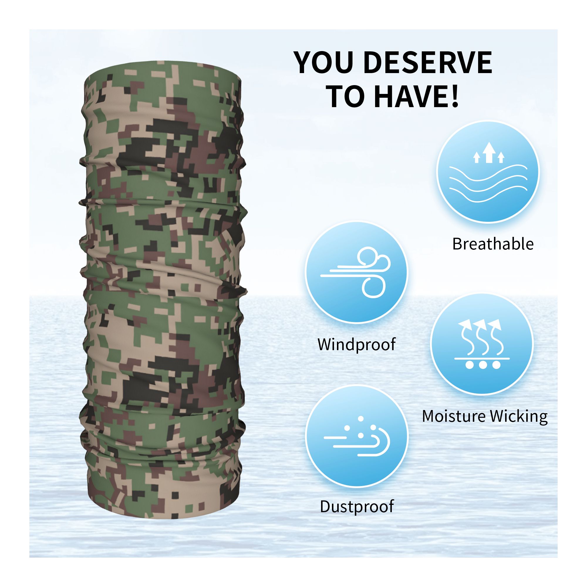 WW2 German Camos Bandana Neck  - Women'S Fashion Ww2 评论和价格