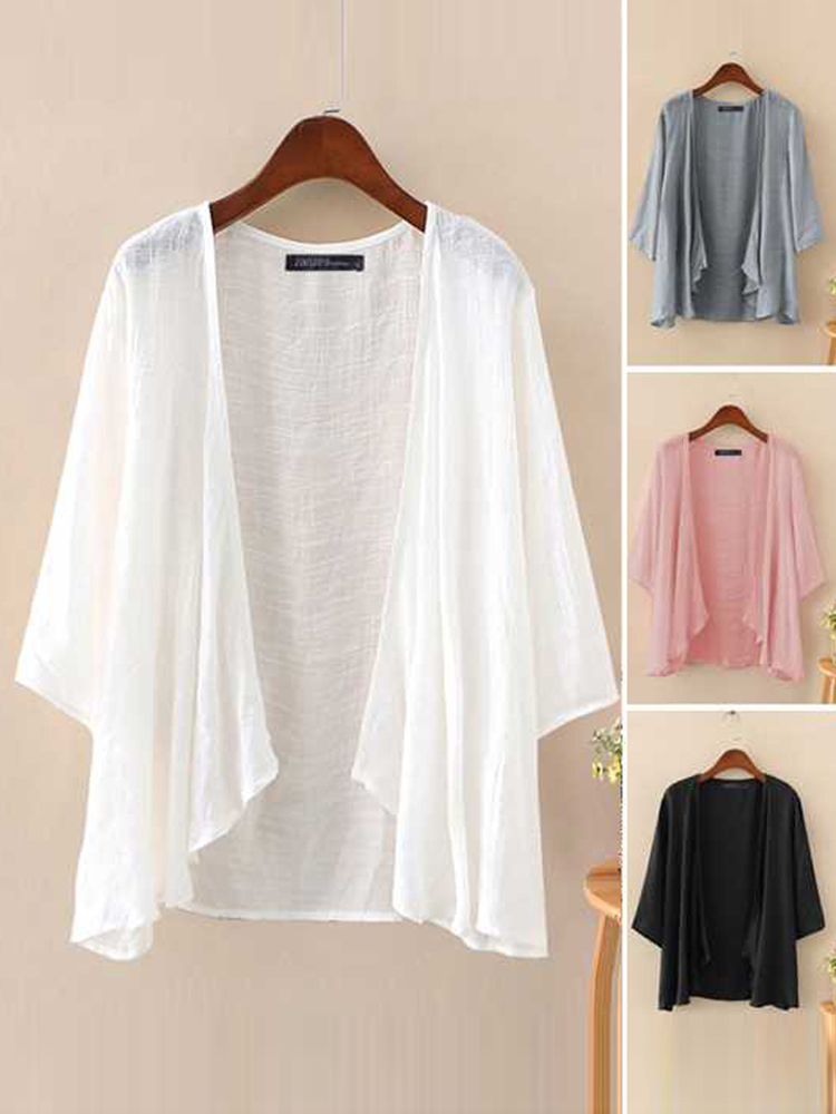 Fashion Solid Cardigans Womens - Women'S Fashion Kimono 评论和价格