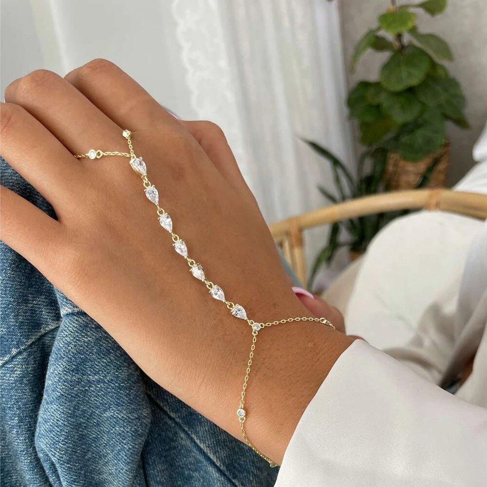 Fashion Zircon Teardrop Finger - Women'S Fashion 评论和价格