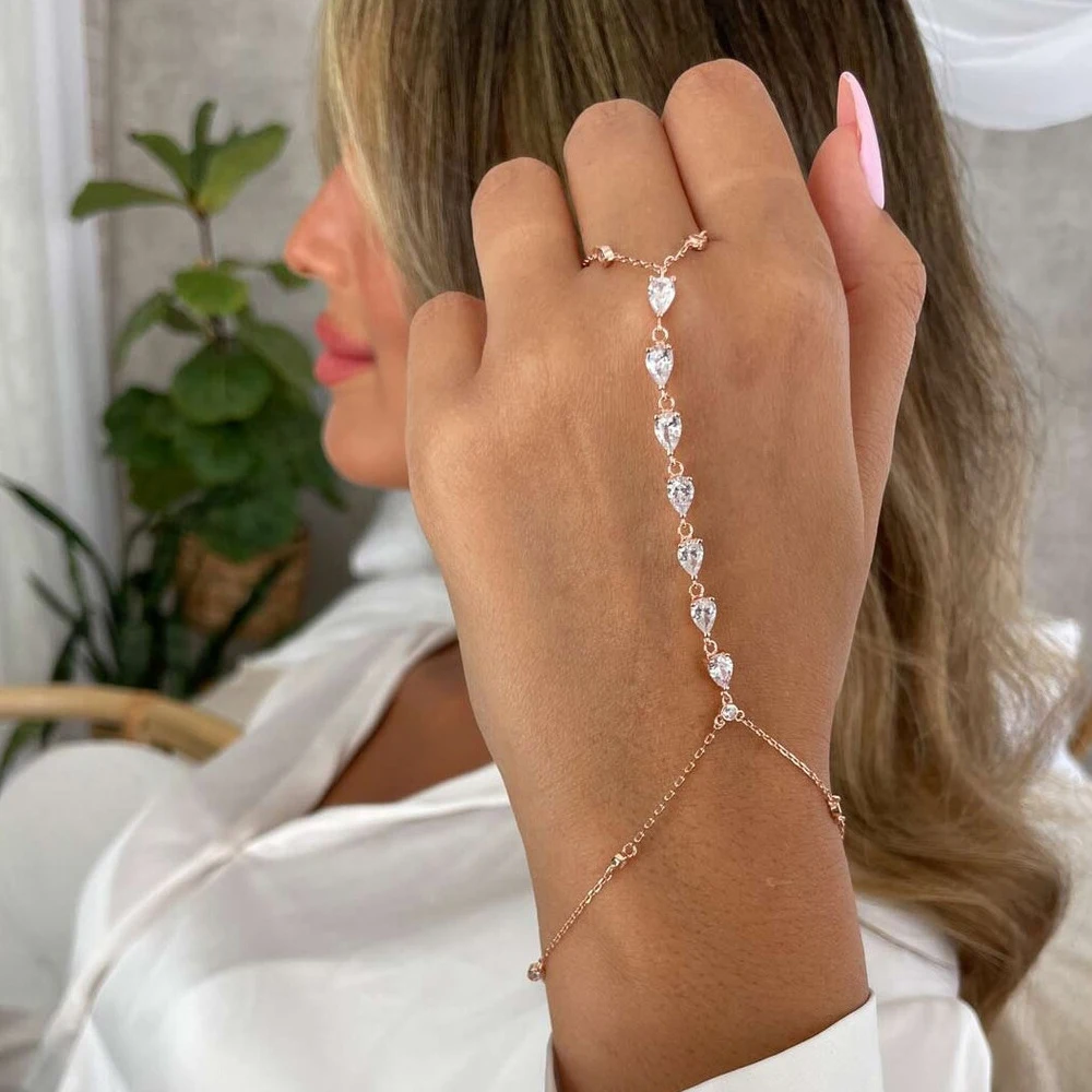 Fashion Zircon Teardrop Finger - Women'S Fashion 评论和价格