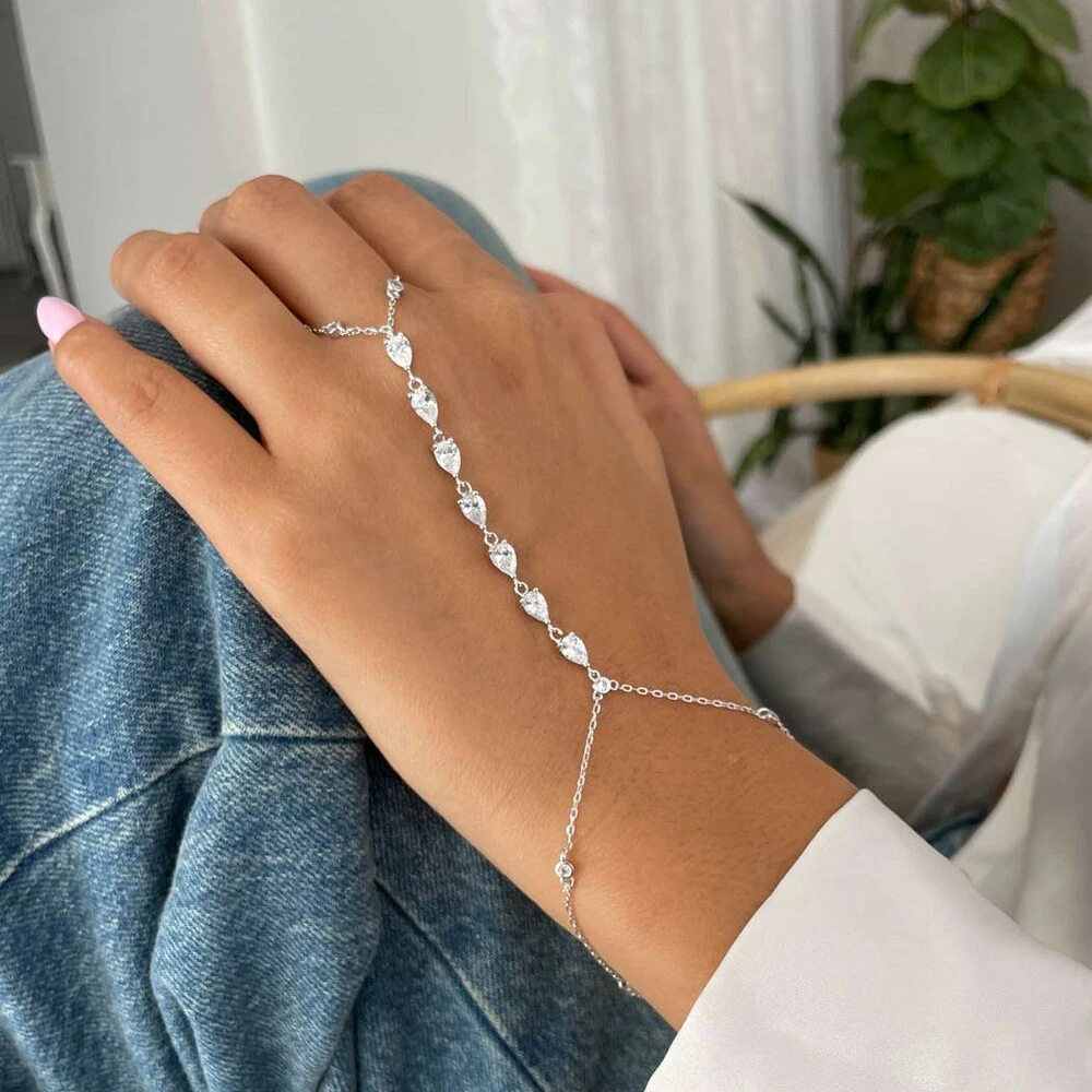Fashion Zircon Teardrop Finger - Women'S Fashion 评论和价格