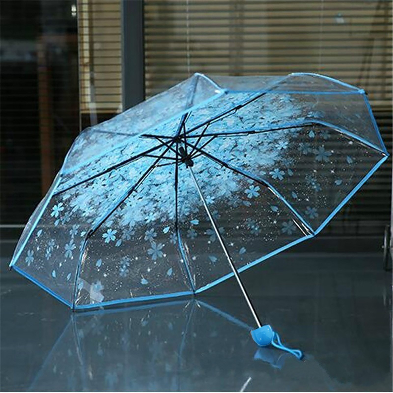 Sakura Transparent Folding Umb - Women'S Fashion Umbrella 评论和价格