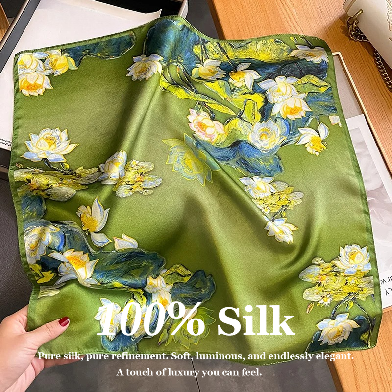 100% Real Silk Scarf Fashion B - Women'S Fashion Poncho 评论和价格