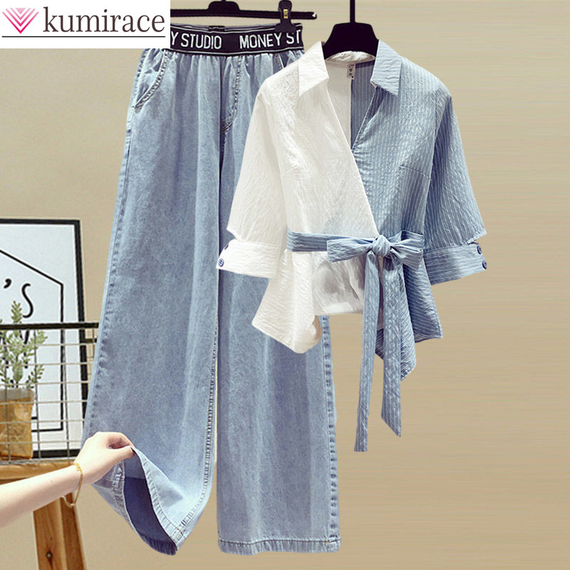 2025 Summer New Stitched Chiff - Wide Leg Palazzo Pants 评论和价格