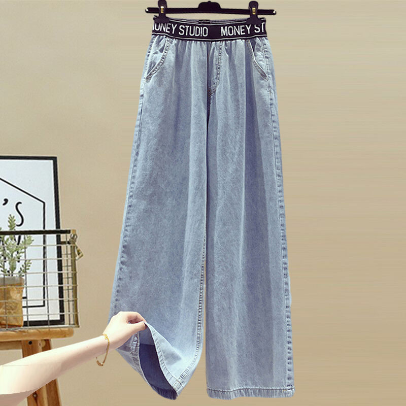 2025 Summer New Stitched Chiff - Wide Leg Palazzo Pants 评论和价格