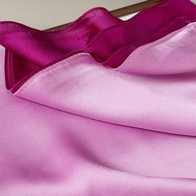 Luxury Gradient Silk Scarf Wom - Women'S Fashion Poncho 评论和价格