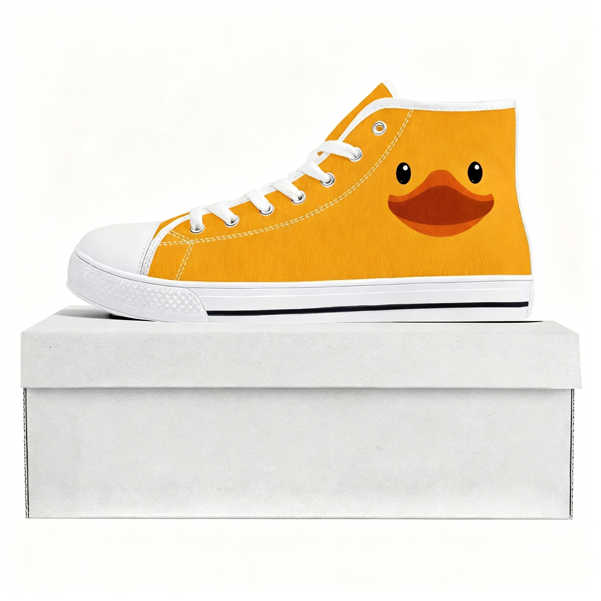 Yellow Duck Printed High Top H - Women'S Yellow Fashion Sneakers 评论和价格