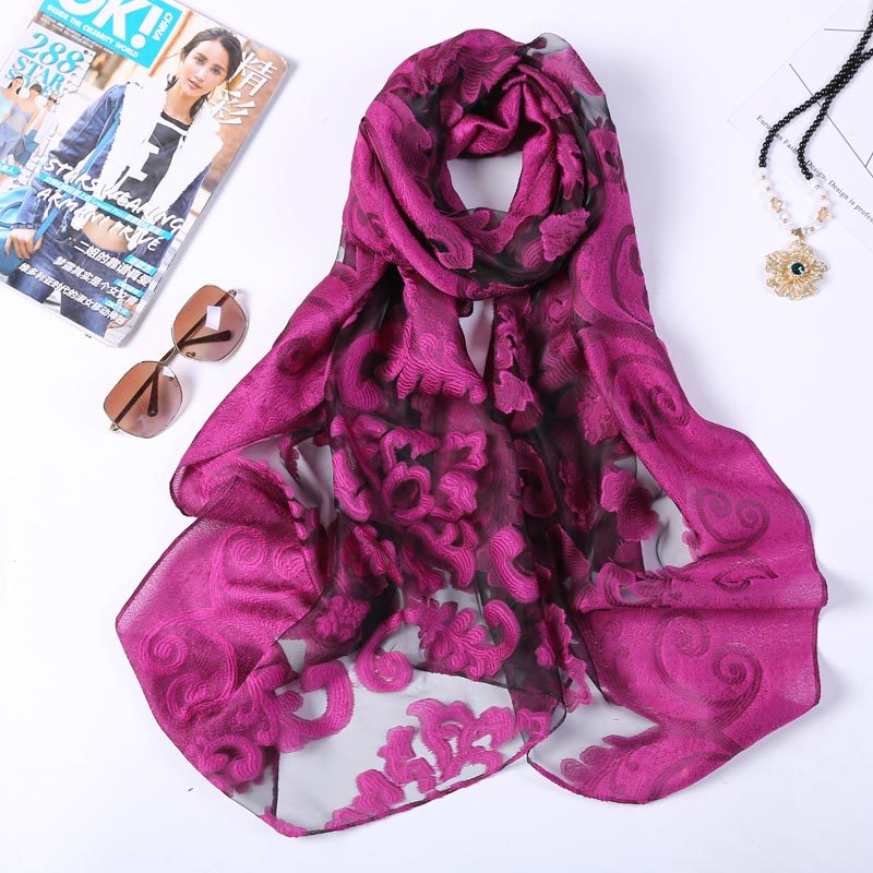 Hot Selling 180*70 Organza Sil - Women'S Fashion Poncho 评论和价格