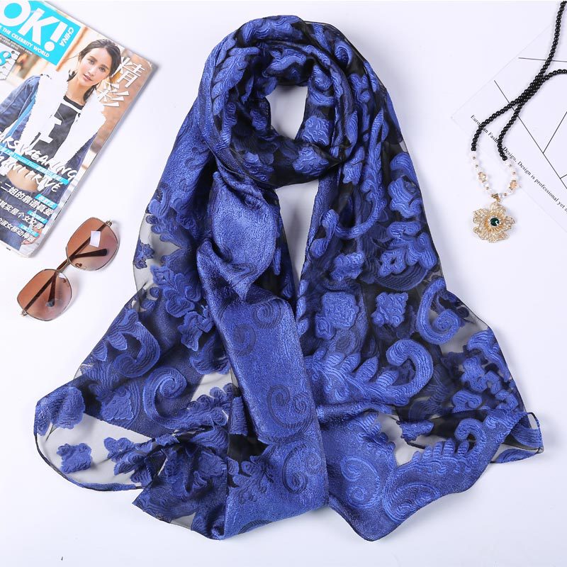 Hot Selling 180*70 Organza Sil - Women'S Fashion Poncho 评论和价格