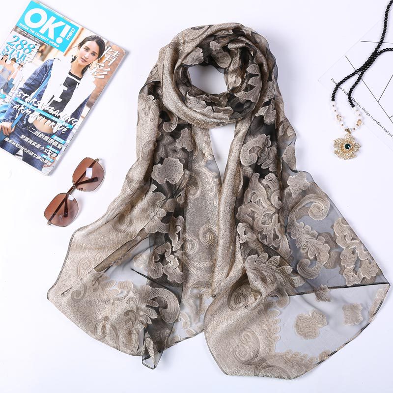 Hot Selling 180*70 Organza Sil - Women'S Fashion Poncho 评论和价格