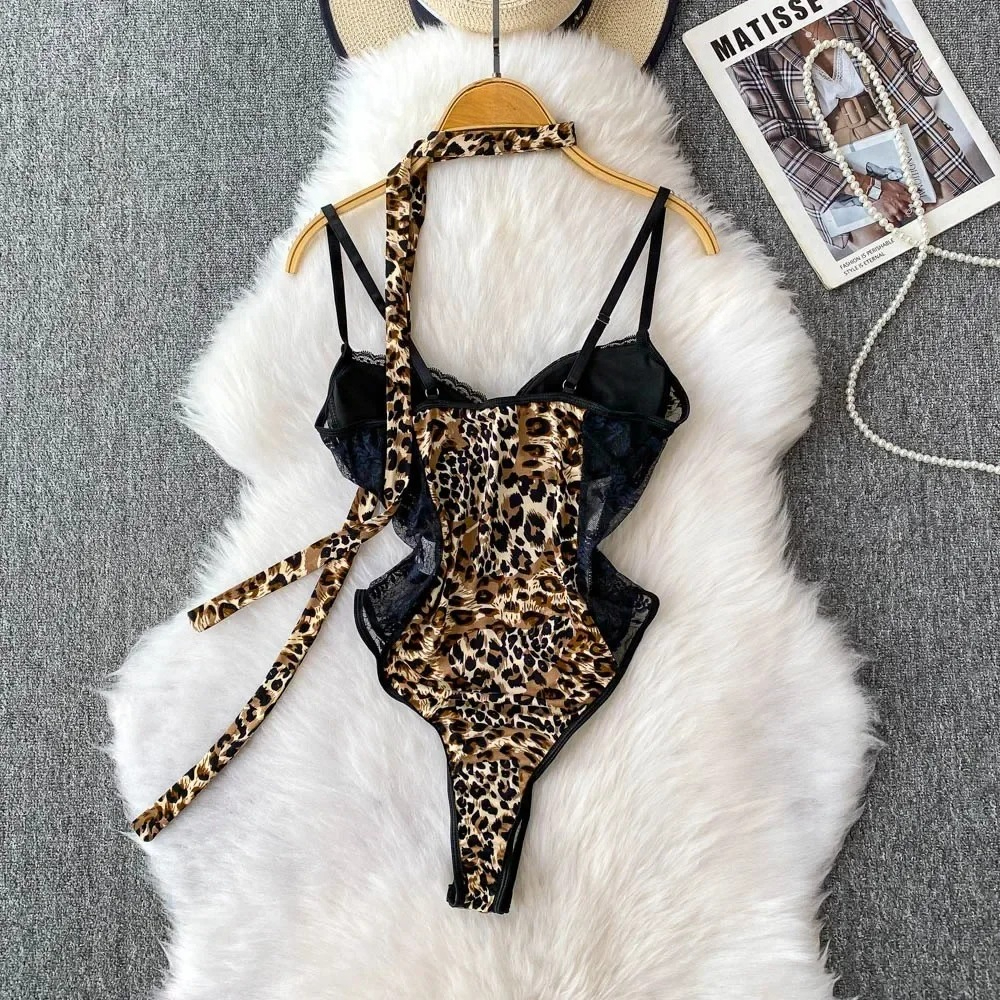 Women Hotsweet V-neck Leopard  - Women'S Fashion Underwear 评论和价格