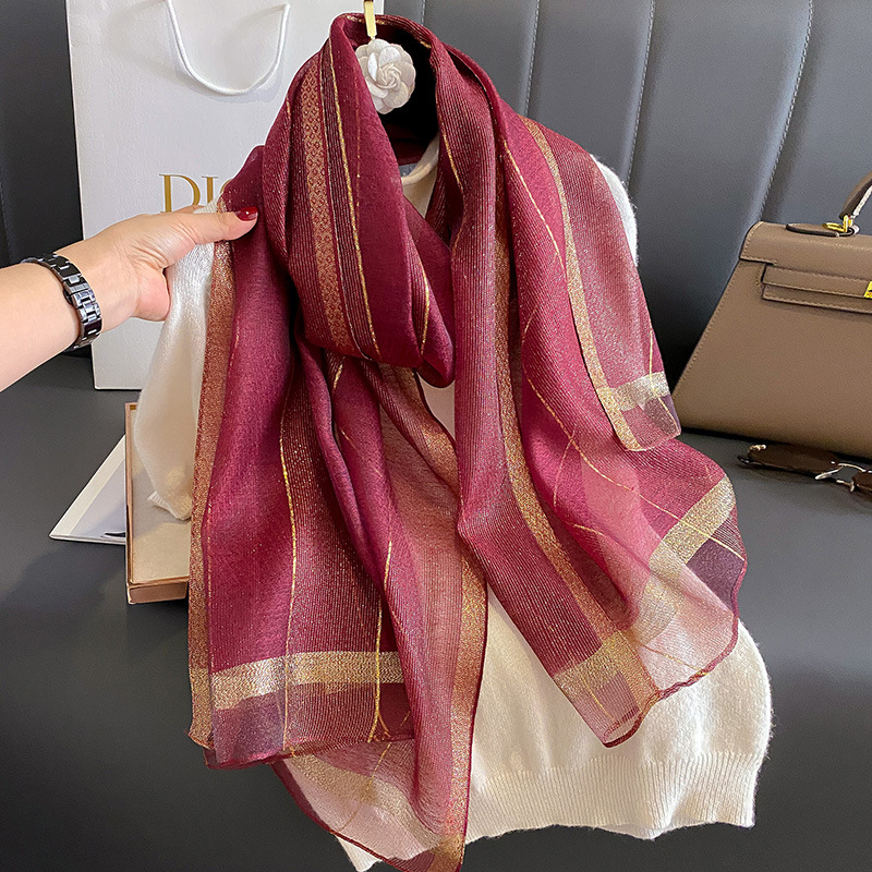 2024 Solid Silk wool scarf for - Women'S Fashion Poncho 评论和价格
