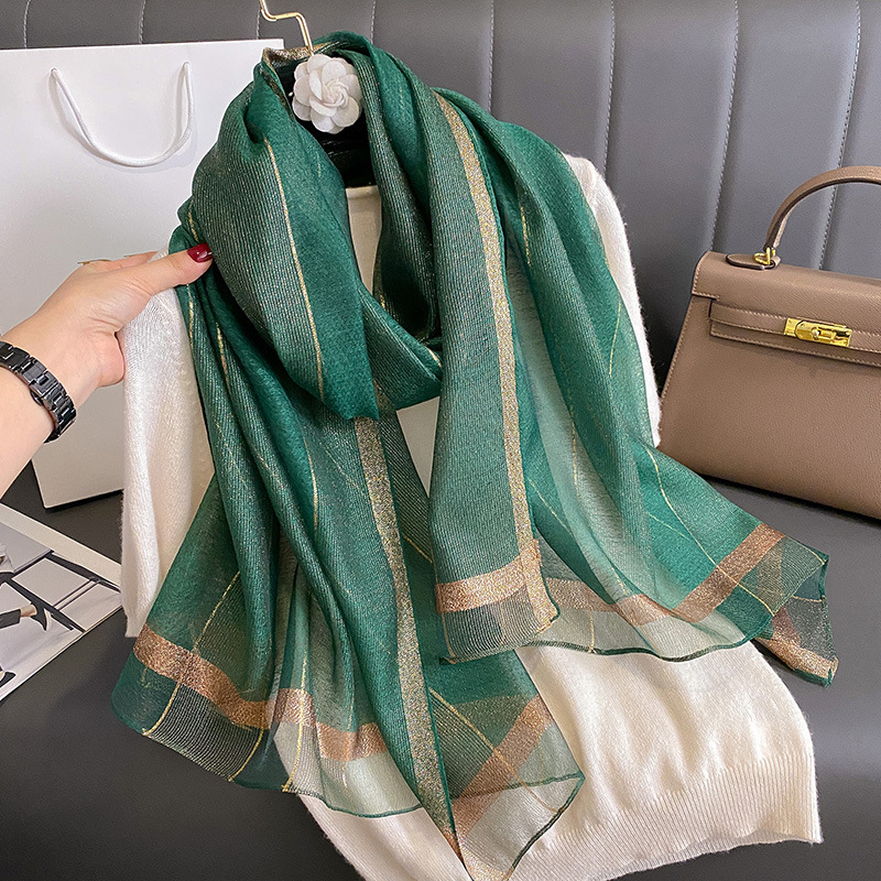 2024 Solid Silk wool scarf for - Women'S Fashion Poncho 评论和价格