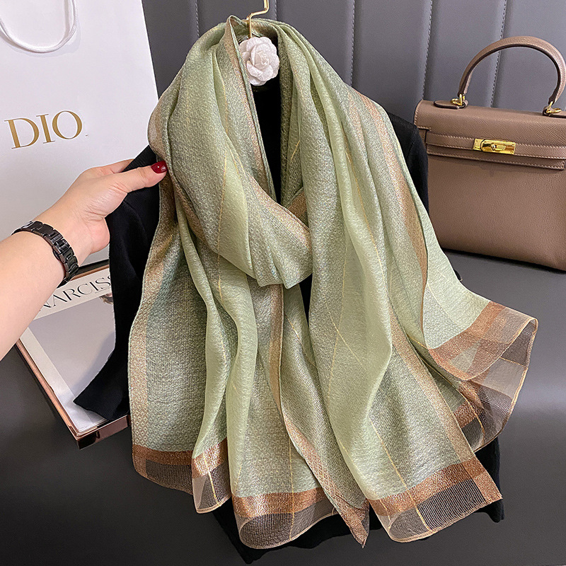 2024 Solid Silk wool scarf for - Women'S Fashion Poncho 评论和价格