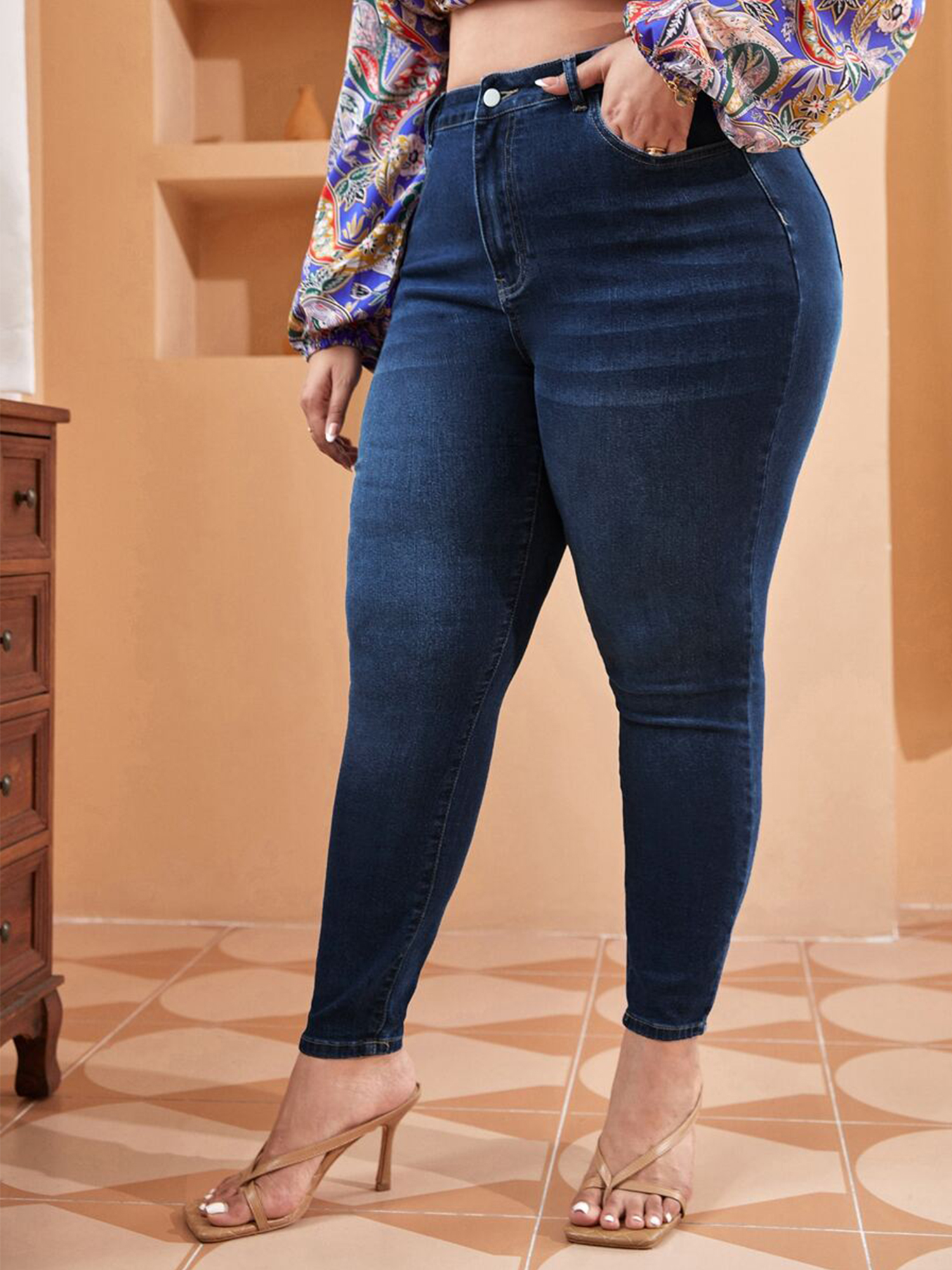 Plus Size Skinny Jeans For Wom - Mom Jeans Women 评论和价格