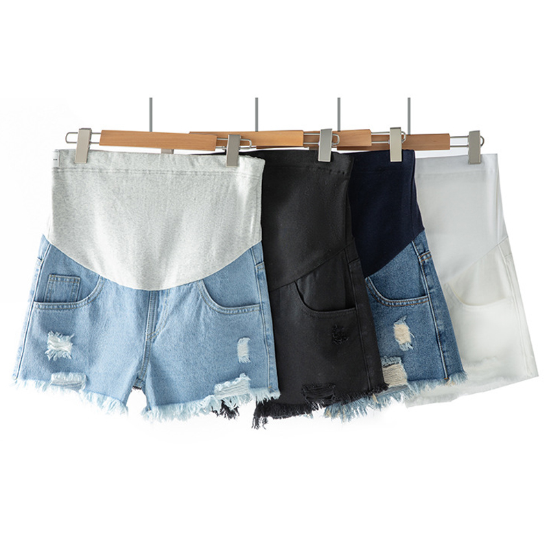 Large Size Maternity Shorts Hi - Mom Jeans Women 评论和价格