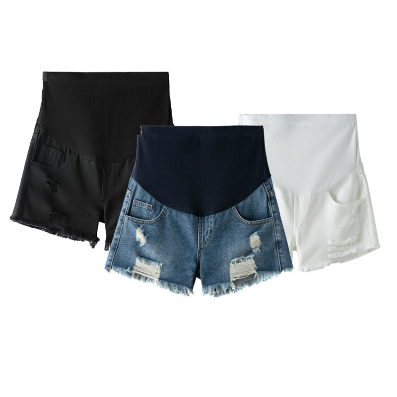 Large Size Maternity Shorts Hi - Mom Jeans Women 评论和价格