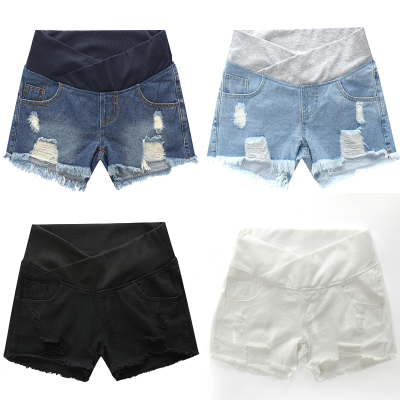 Large Size Maternity Shorts Hi - Mom Jeans Women 评论和价格