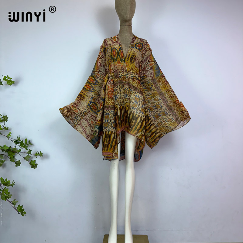 WINYI kimono with belt summer  - Women'S Fashion Kimono 评论和价格