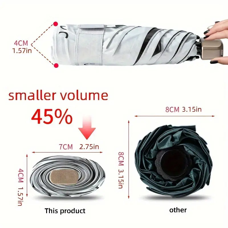 Small Folding Umbrella Sun Wom - Women'S Fashion Umbrella 评论和价格