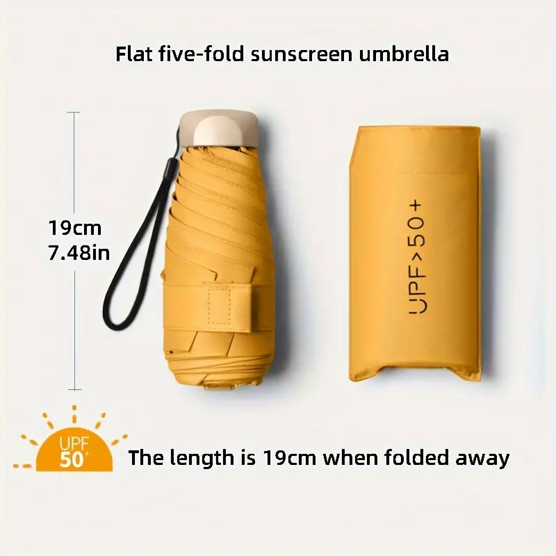 Small Folding Umbrella Sun Wom - Women'S Fashion Umbrella 评论和价格