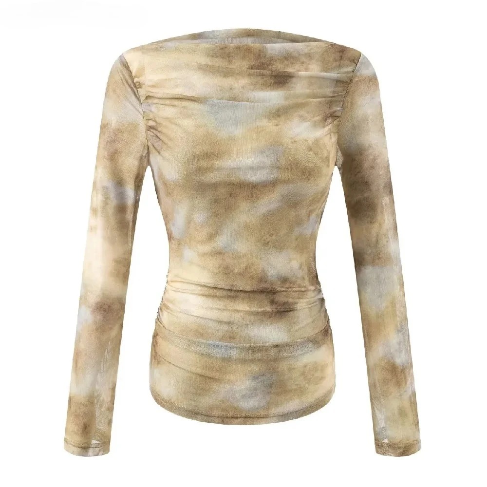 2025 Sexy Tie-Dye Print Ruched - Women'S Fashion 评论和价格