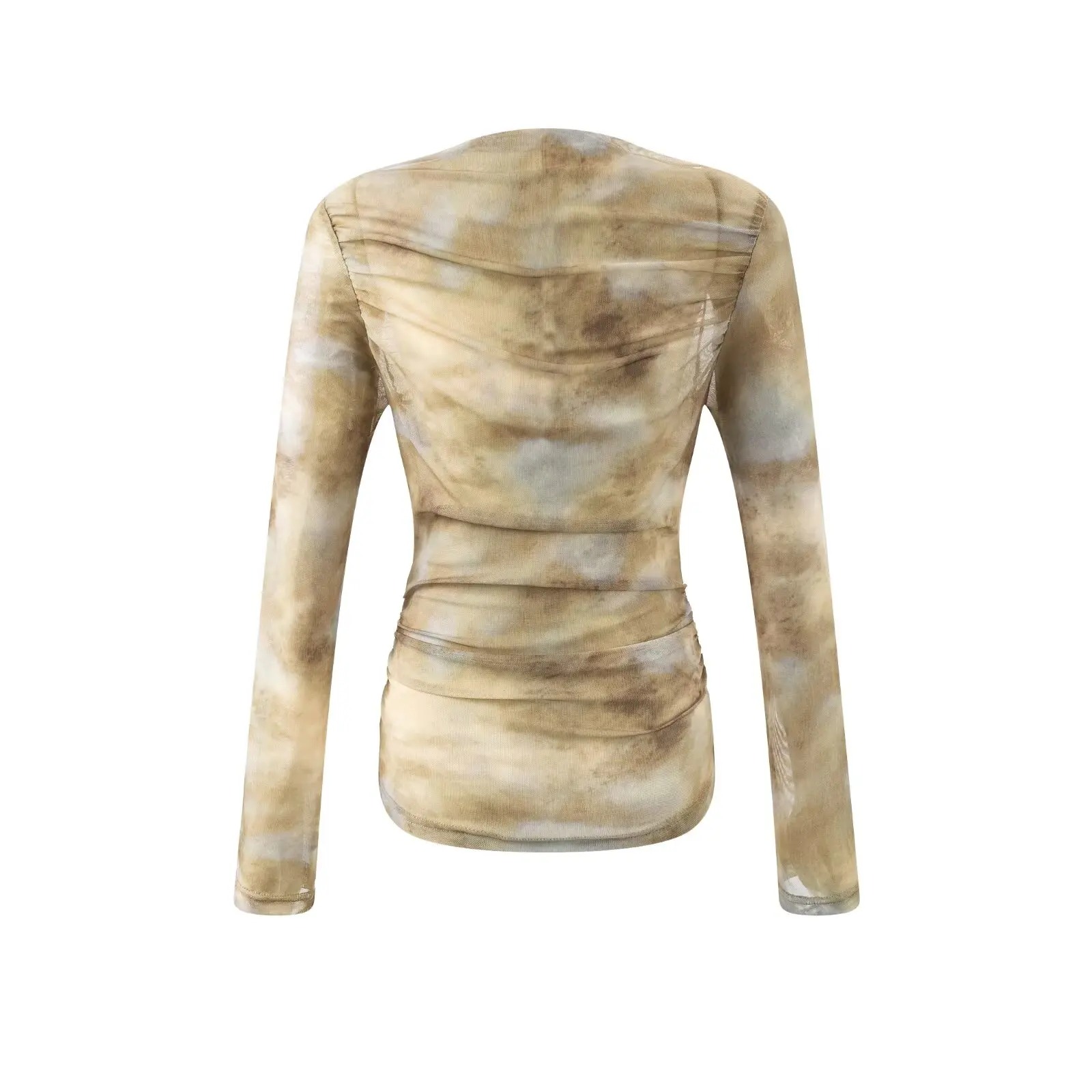 2025 Sexy Tie-Dye Print Ruched - Women'S Fashion 评论和价格