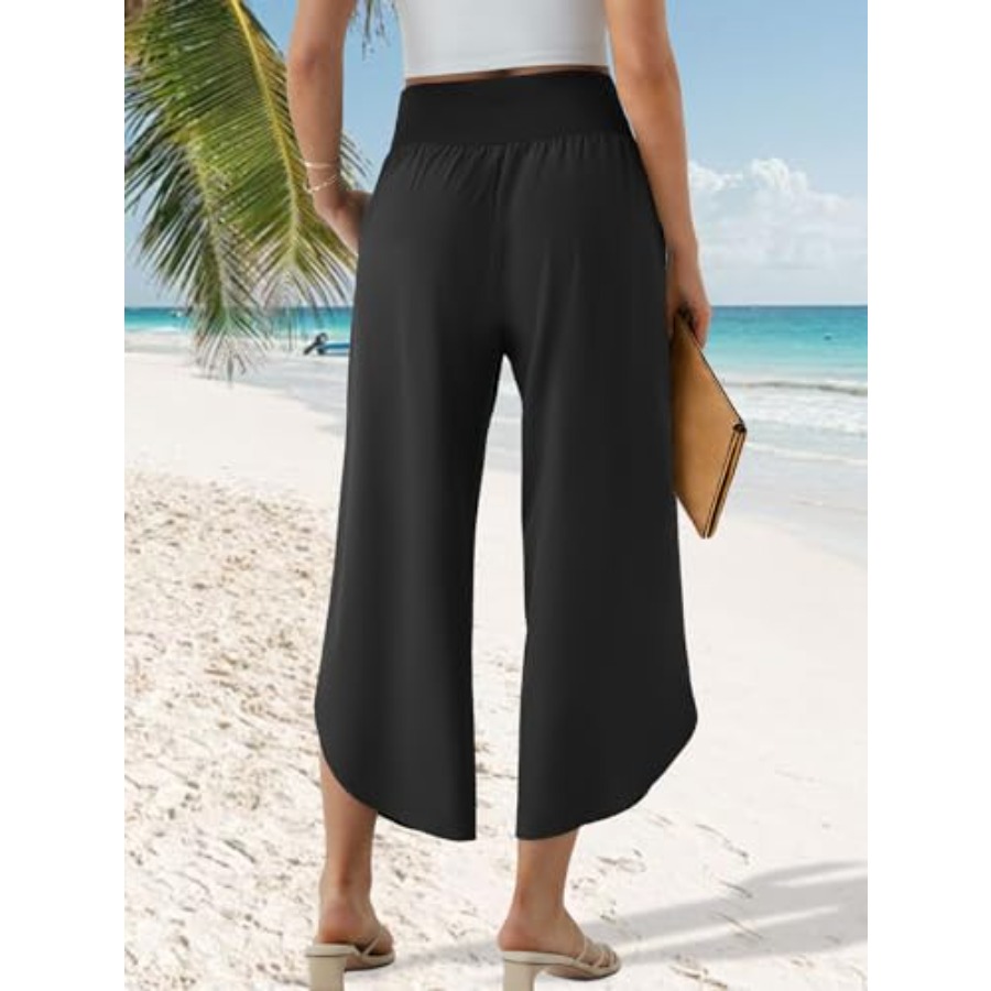 Wide Leg Capri Pants for Women - Wide Leg Palazzo Pants 评论和价格