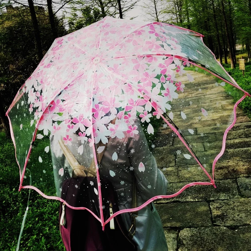 Fashion Thicken PVC Three Fold - Women'S Fashion Umbrella 评论和价格