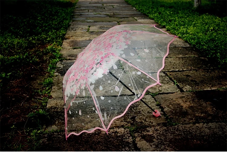 Fashion Thicken PVC Three Fold - Women'S Fashion Umbrella 评论和价格
