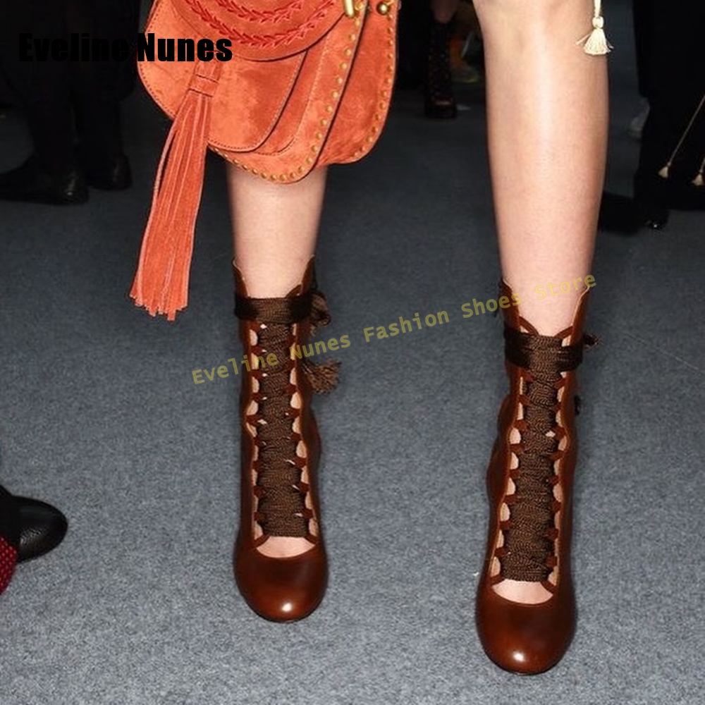 Cross Tied Fashion Catwalk Boo - Women Fashion Trend 2025 评论和价格
