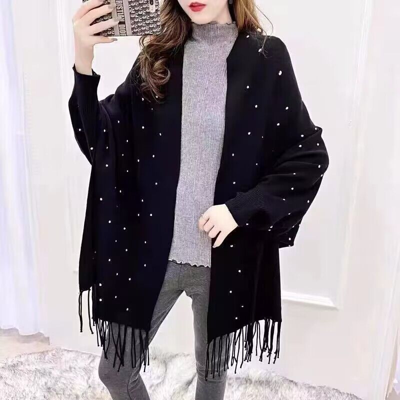 4 Colors Soild Cloak Oversize  - Women'S Fashion Poncho 评论和价格