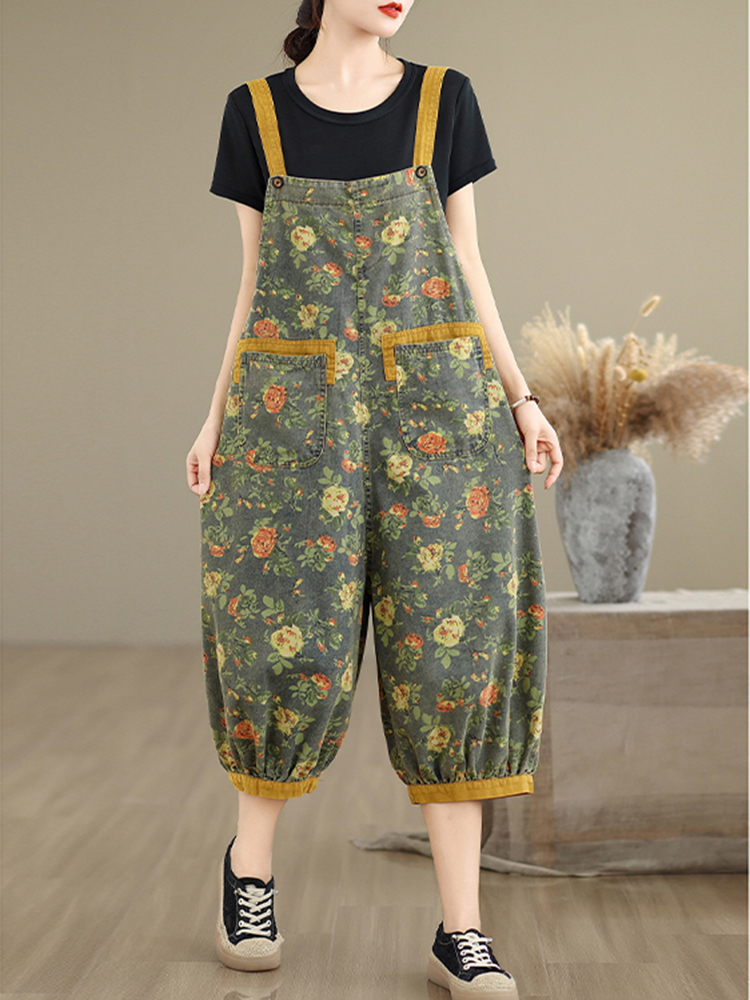 Fashion Print Floral Y2K Denim - Mom Jeans Women 评论和价格
