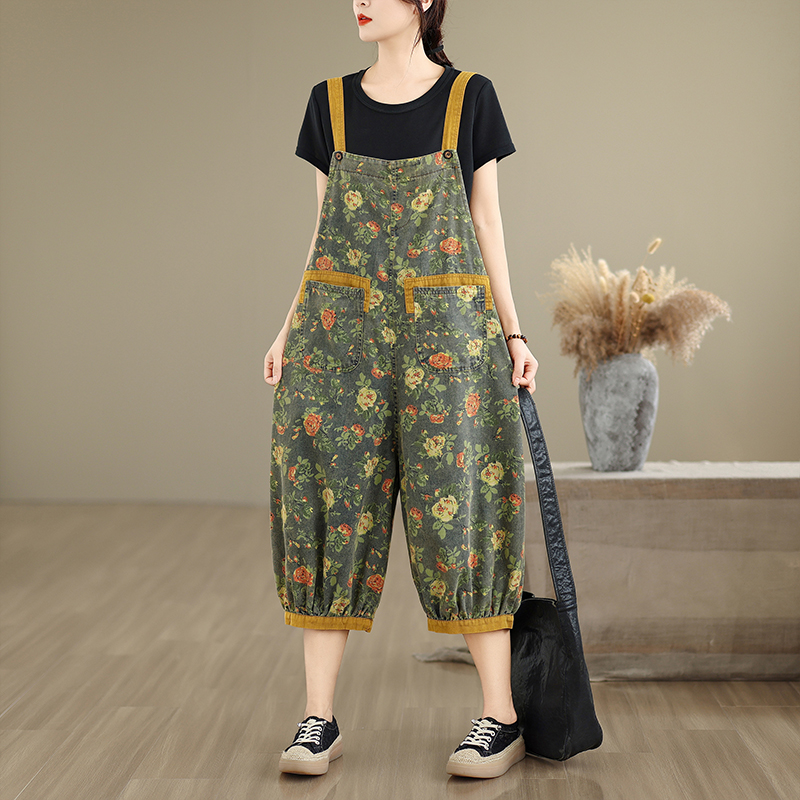 Fashion Print Floral Y2K Denim - Mom Jeans Women 评论和价格