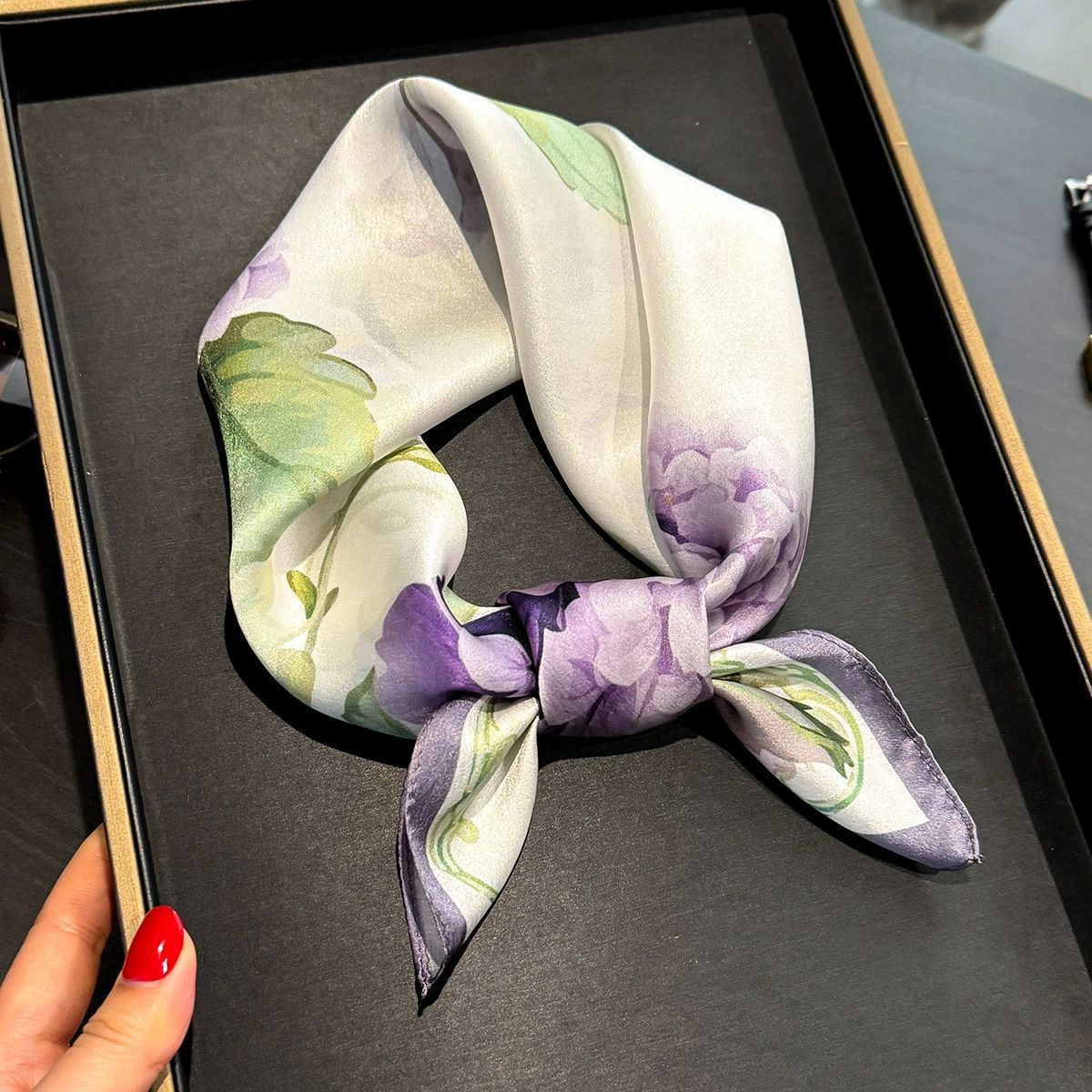 100% Real Silk Scarf Women 100 - Women'S Fashion Poncho 评论和价格