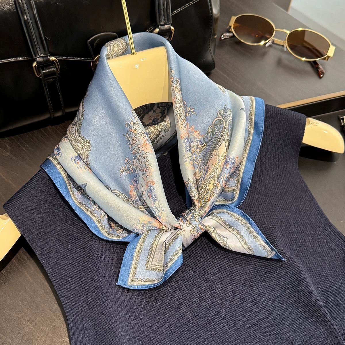100% Real Silk Scarf Women 100 - Women'S Fashion Poncho 评论和价格