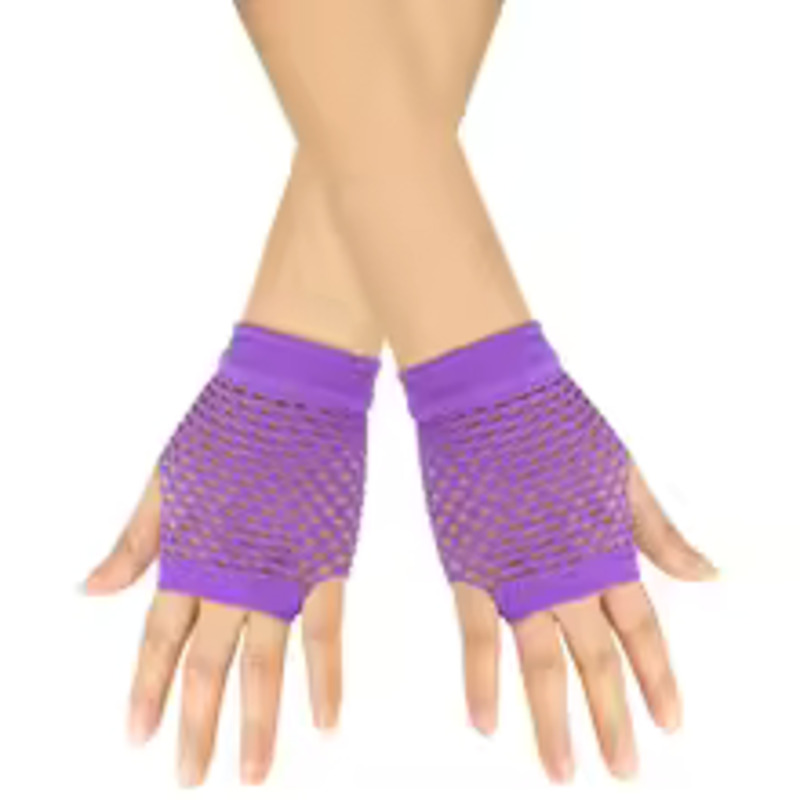 1Pair Short Fishnet Net Gloves - Women'S Fashion Vogue 评论和价格