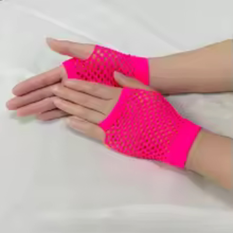 1Pair Short Fishnet Net Gloves - Women'S Fashion Vogue 评论和价格