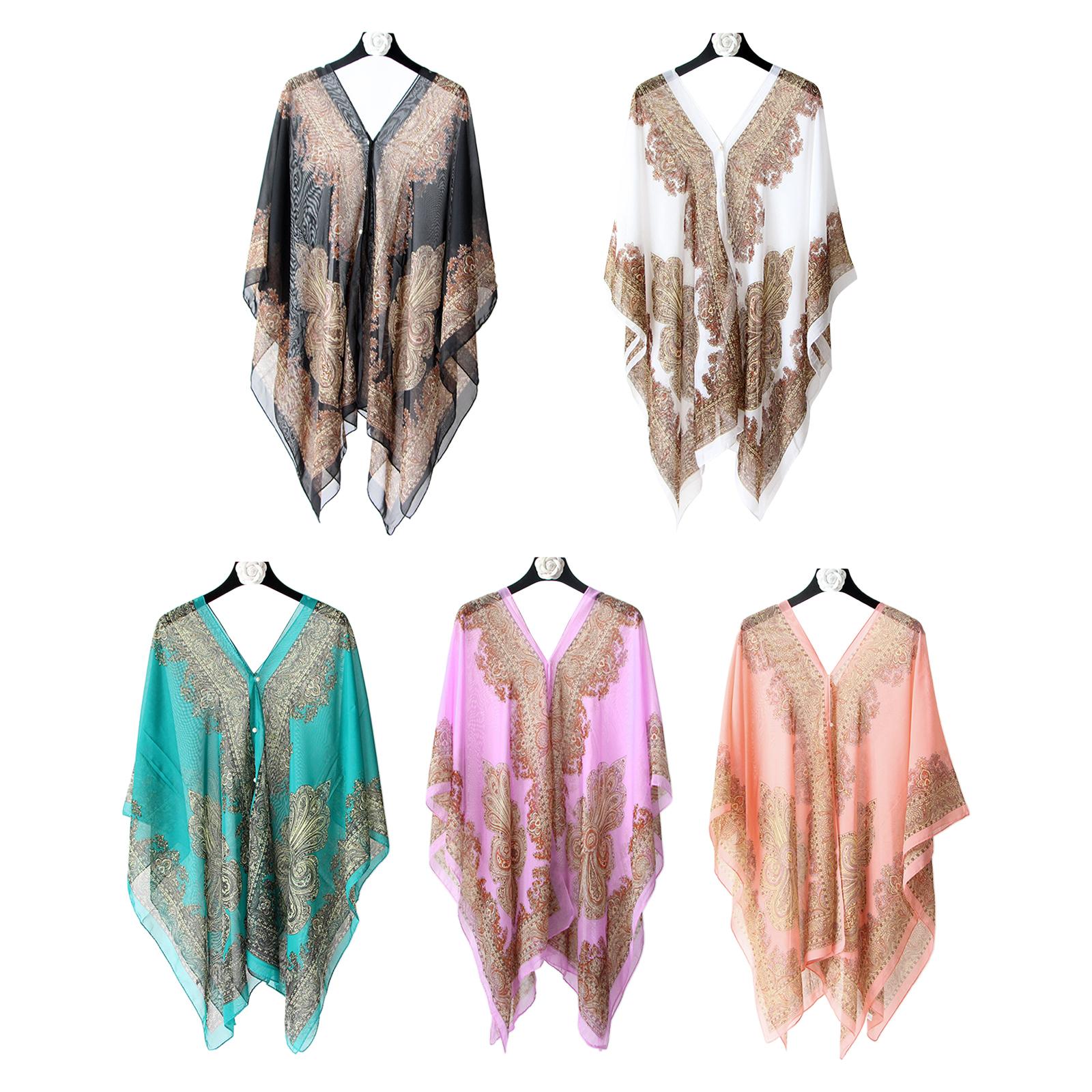 Beach Sunblock Shawl Summer Be - Women'S Fashion Poncho 评论和价格