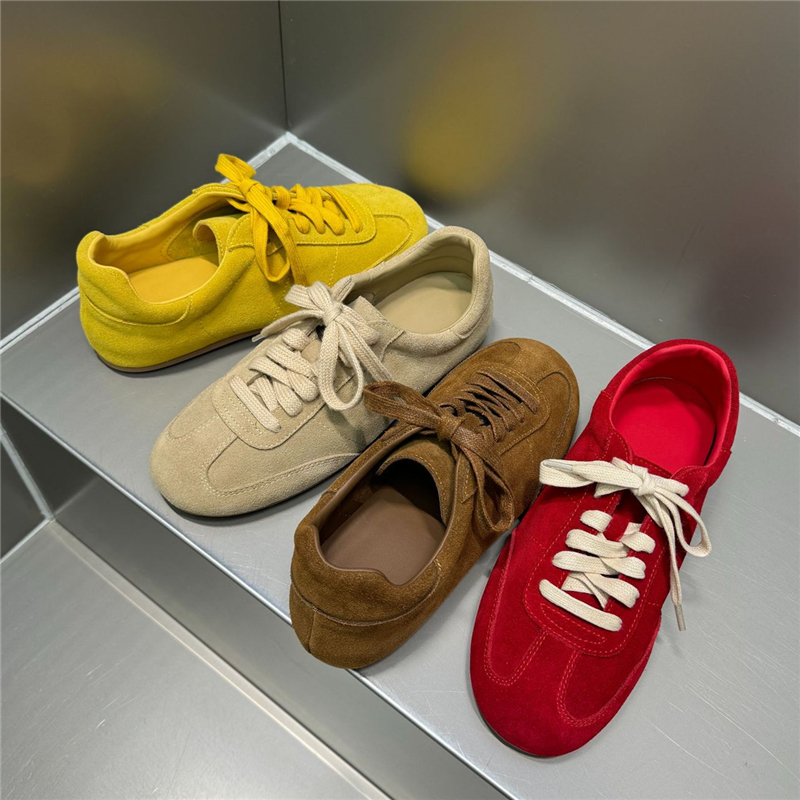 NORAZORA 4 Colors Cow Suede Le - Women'S Yellow Fashion Sneakers 评论和价格