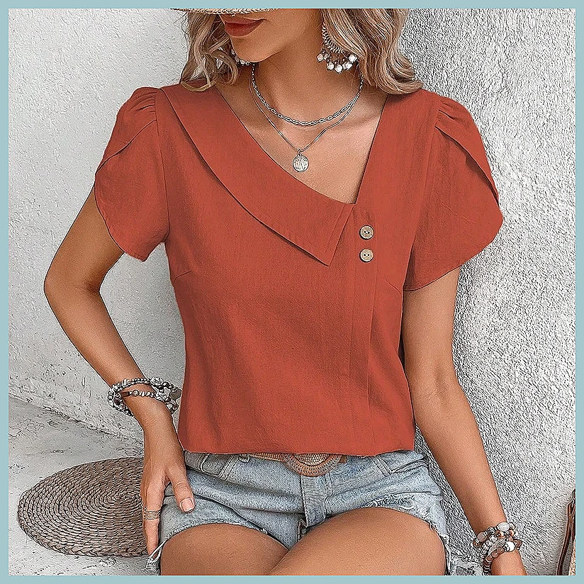 2024 Summer Vintage Solid Colo - Women'S Fashion 评论和价格