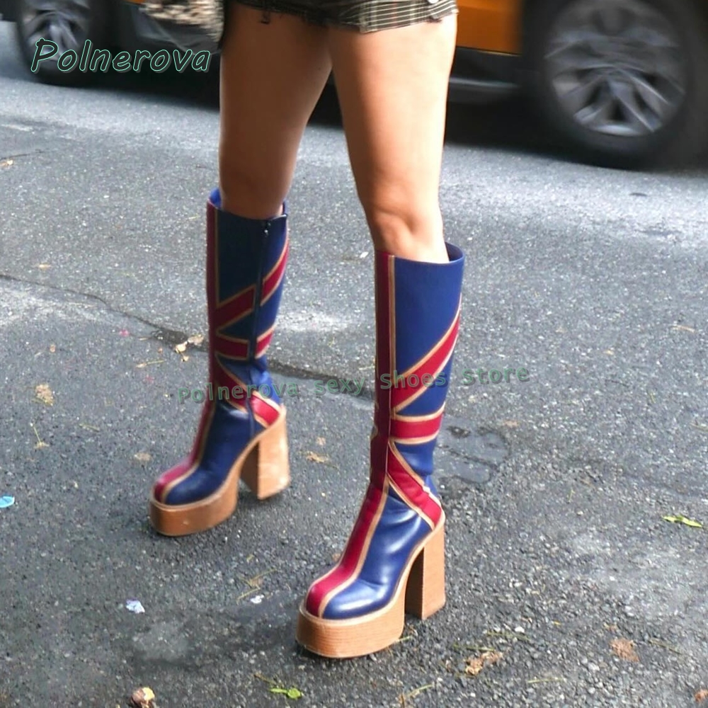 Union Jack Platform Fashion Bo - Women Fashion Trend 2025 评论和价格